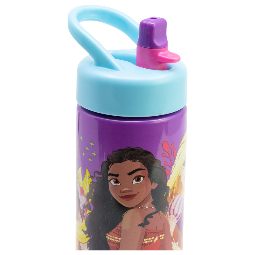 DISNEY PRINCESS, Vannflaske med sugerør, 420 ml