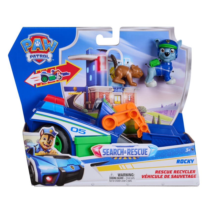 Paw Patrol Rockys Rescue Recycler med figur og ekorn