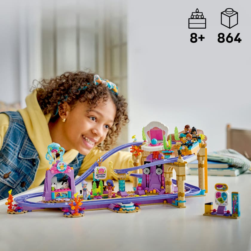 LEGO® Friends Berg-og-dal-bane med havfruetema, byggeleke 42703