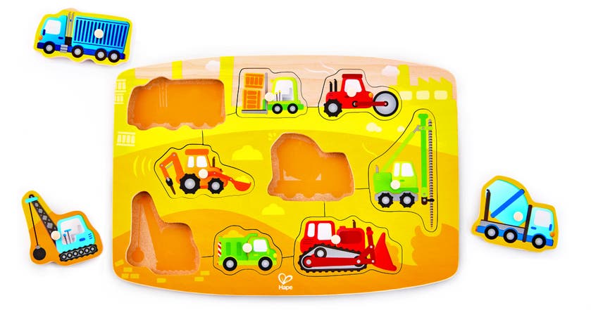 Hape Construction Peg Puzzle