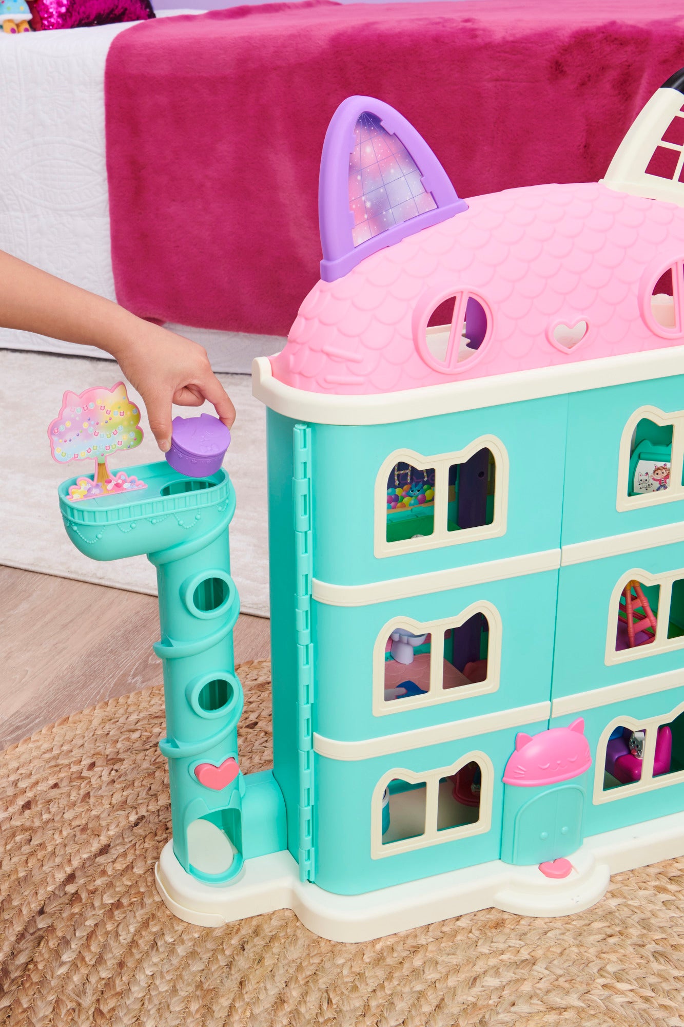 Gabby's Dollhouse Purrfect Dukkehus med 2 dukker og møbler