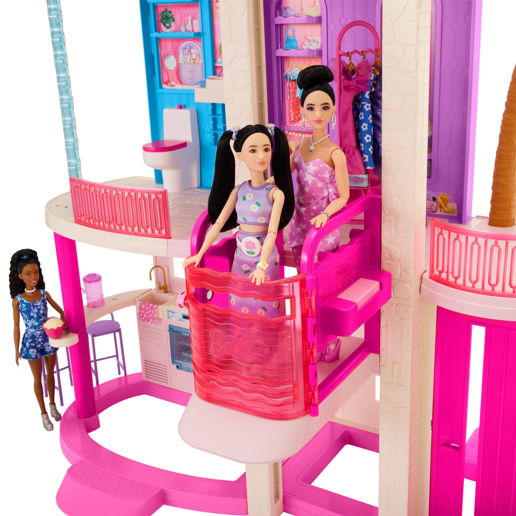 Barbie Dreamhouse med 2 hus, bassenger og sklie