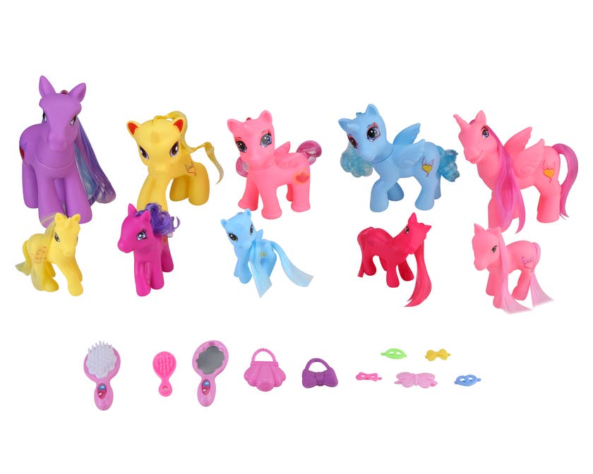 Fantasihester 10 stk med tilbehør