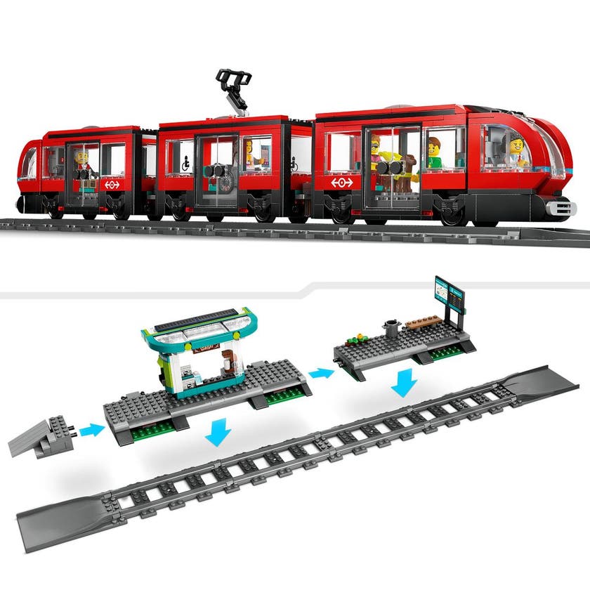 LEGO City 60423, Trikk og stasjon
