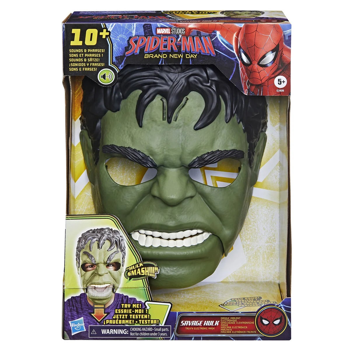 Spiderman Raging Hulk-maske