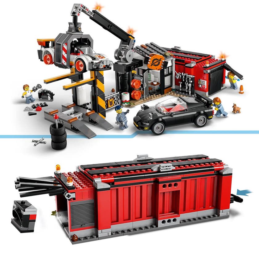 LEGO My City 60472, Skraphaug med biler