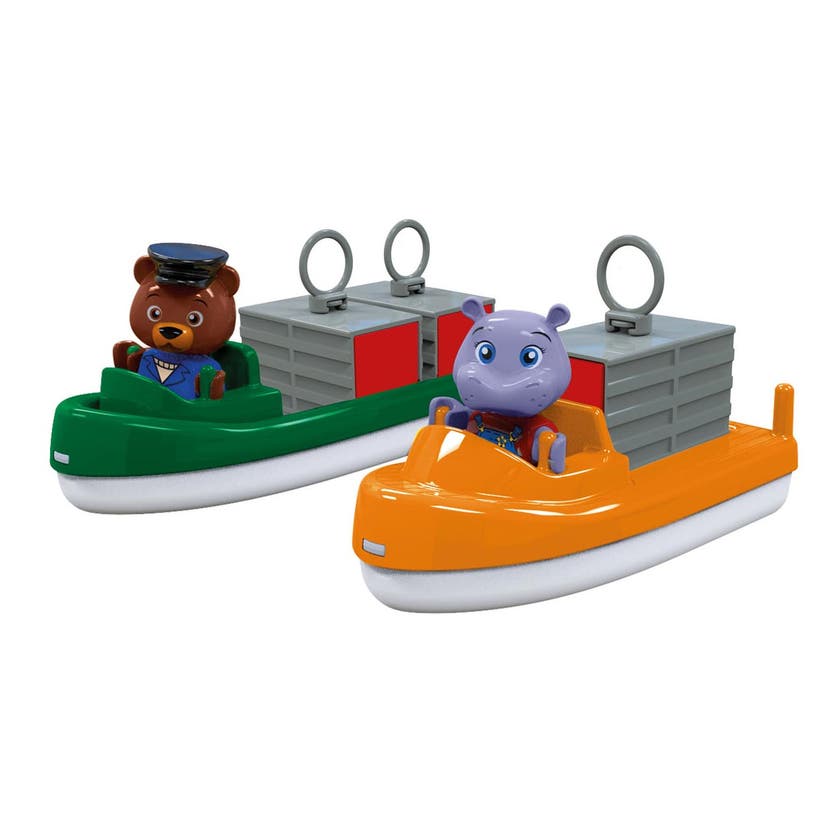 AquaPlay Container- & Transportbåt med Figurer