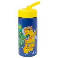 LEGO NINJAGO, Vannflaske med sugerør, 420 ml
