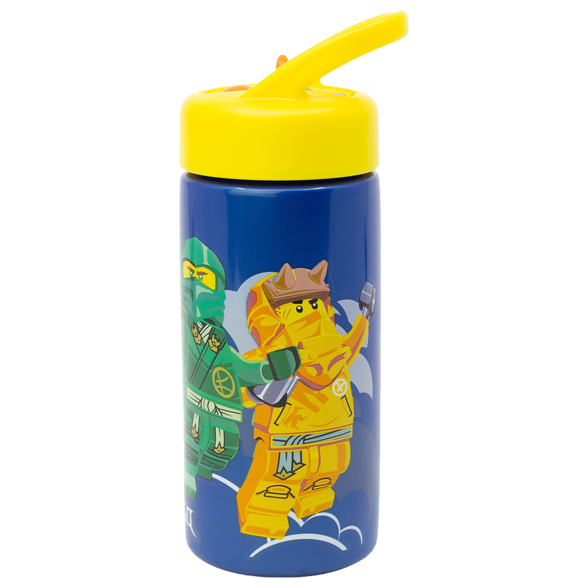 LEGO NINJAGO, Vannflaske med sugerør, 420 ml