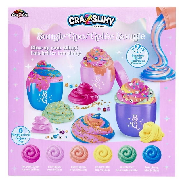Cra-Z-Slimy Bougie Goo Value Set – eksklusivt slimesett med 8 deler