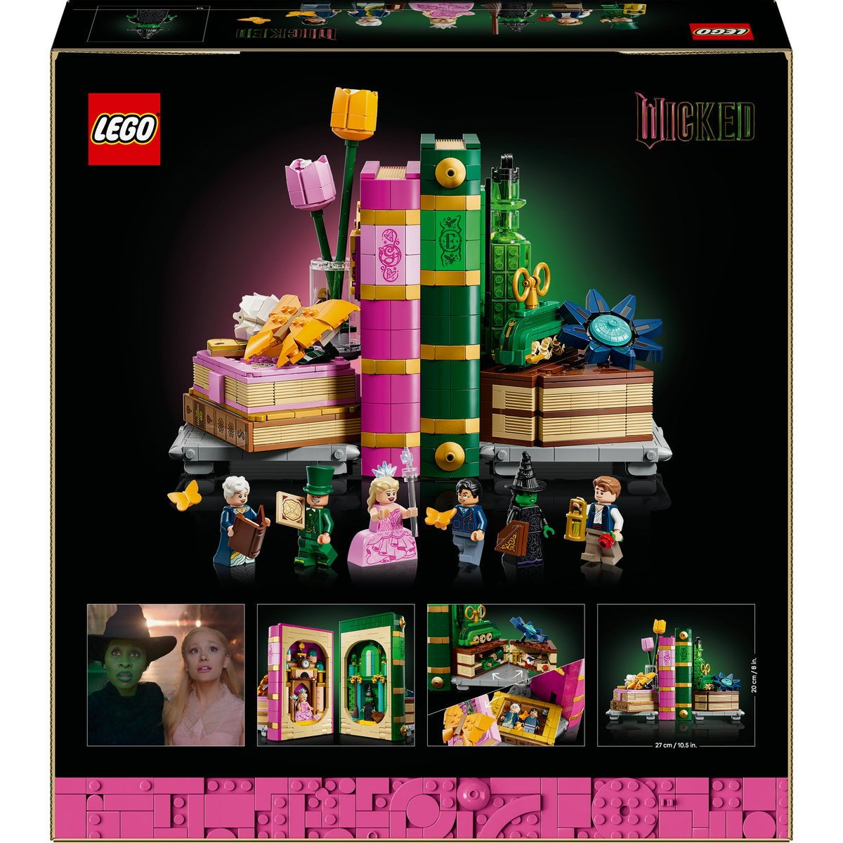 LEGO Wicked 75691, Glinda & Elphaba – bokstøtter