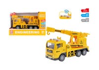 Rapid Speed - Lastebil med førerhytte og heisekran gul lyd &