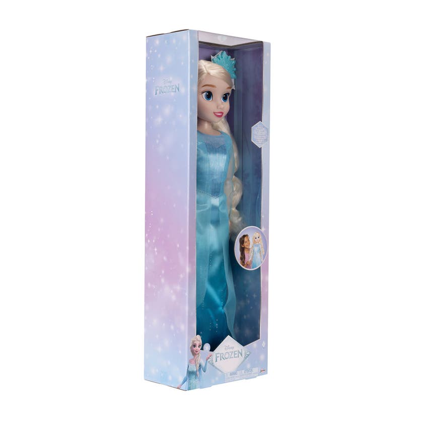 Disney Playtime Elsa-dukke 28 tommer med børste