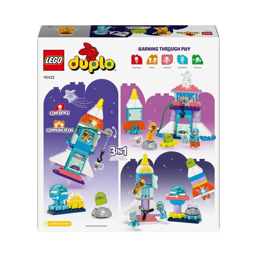 LEGO DUPLO Town 10422, 3i1 Eventyr med romferge