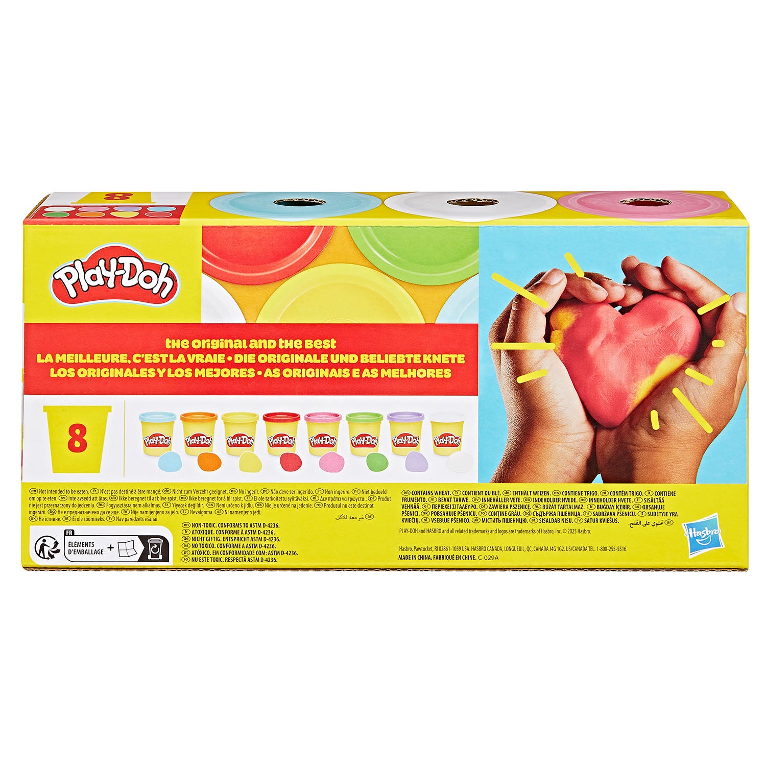 Play-Doh 8-pack leire i ulike farger