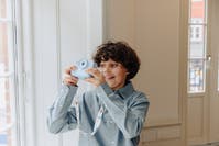 MiniLens Instant Print Camera Blue