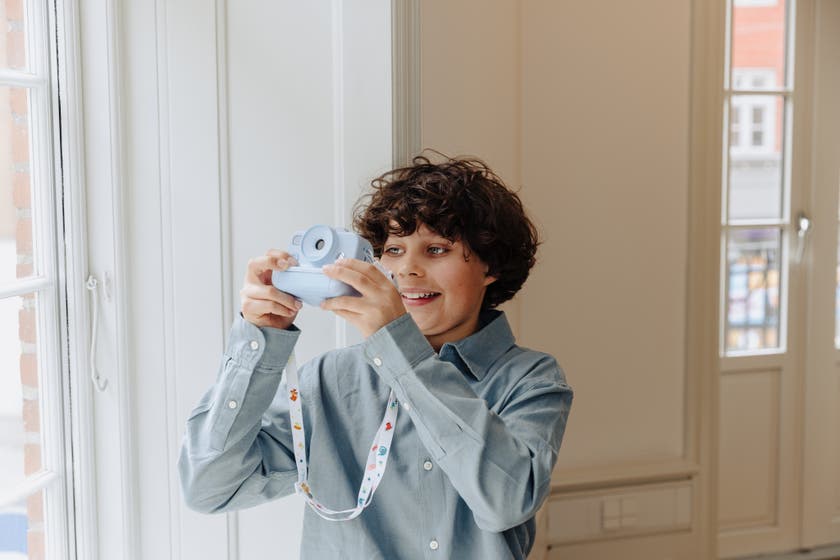 MiniLens Instant Print Camera Blue