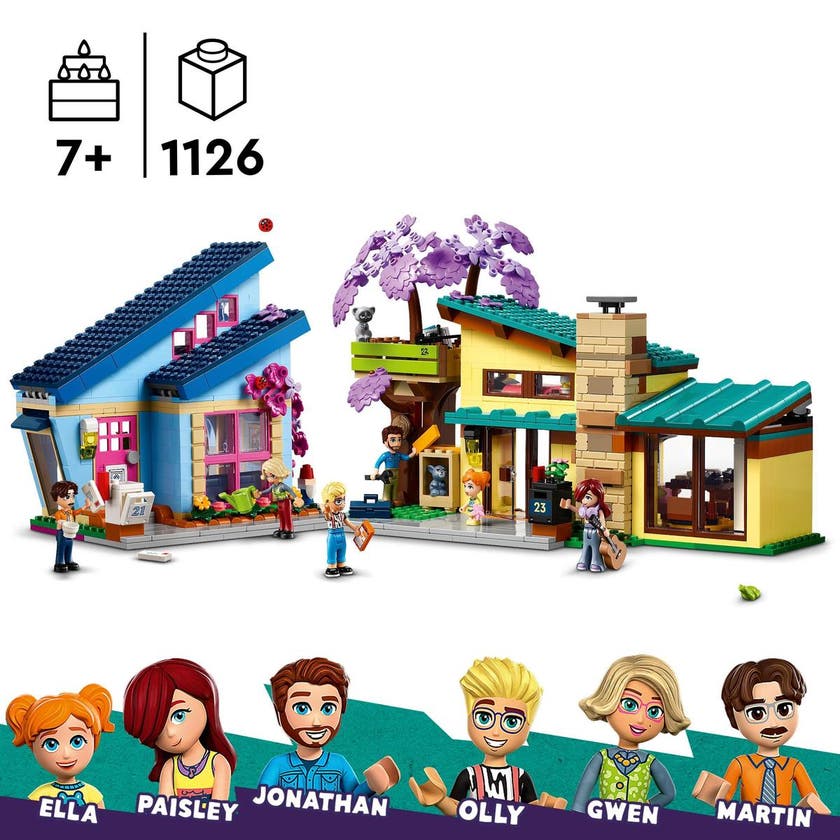 LEGO Friends 42620, Ollys og Paisleys familiehus