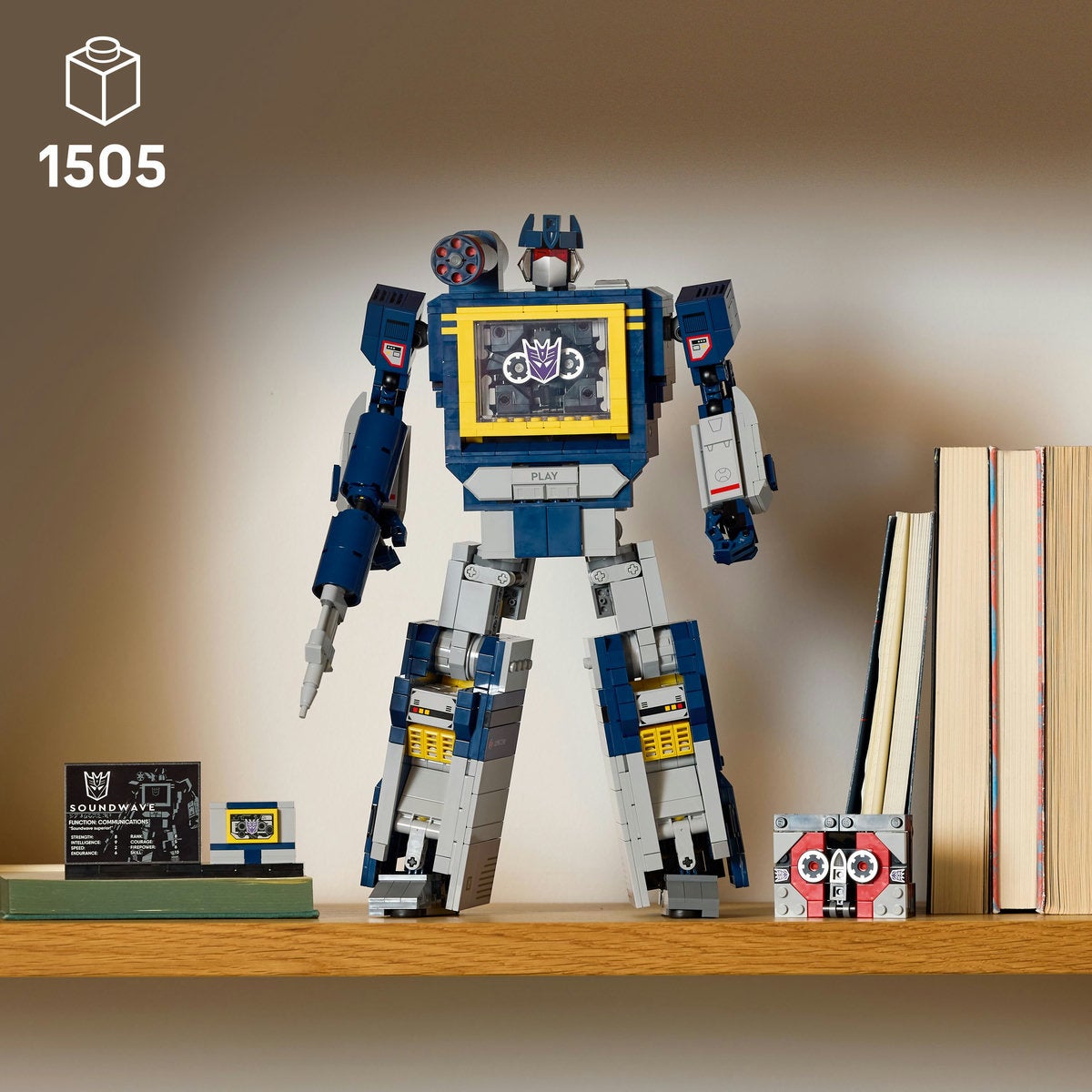 LEGO® Icons Transformers: Soundwave Modellbyggesett for voksne 10358