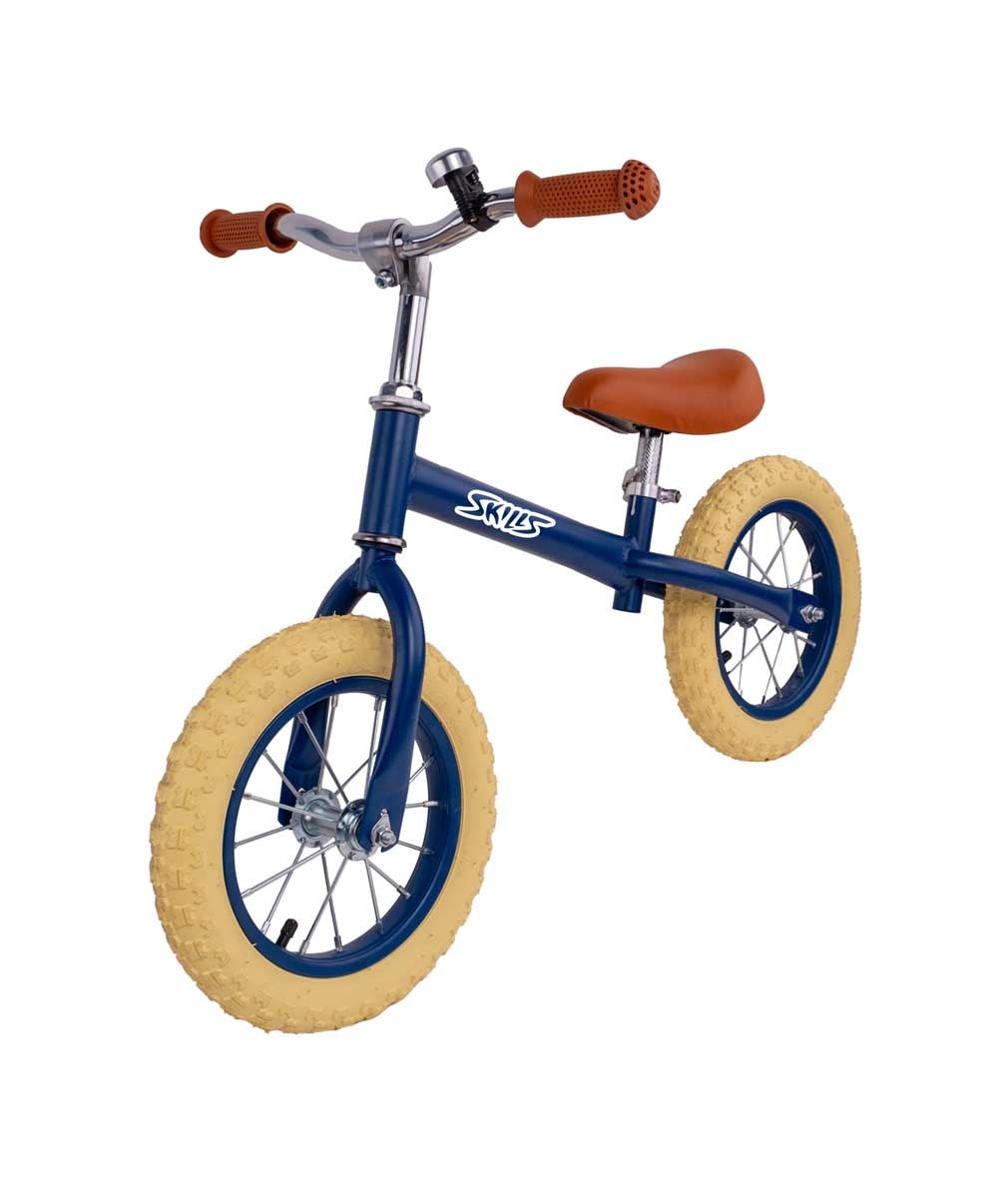 Skills, Balansesykkel 12" Blå med gummihjul