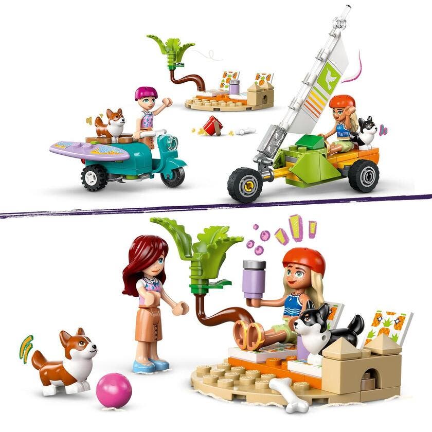 LEGO Friends 42641, Eventyr med surfhunder og vespa