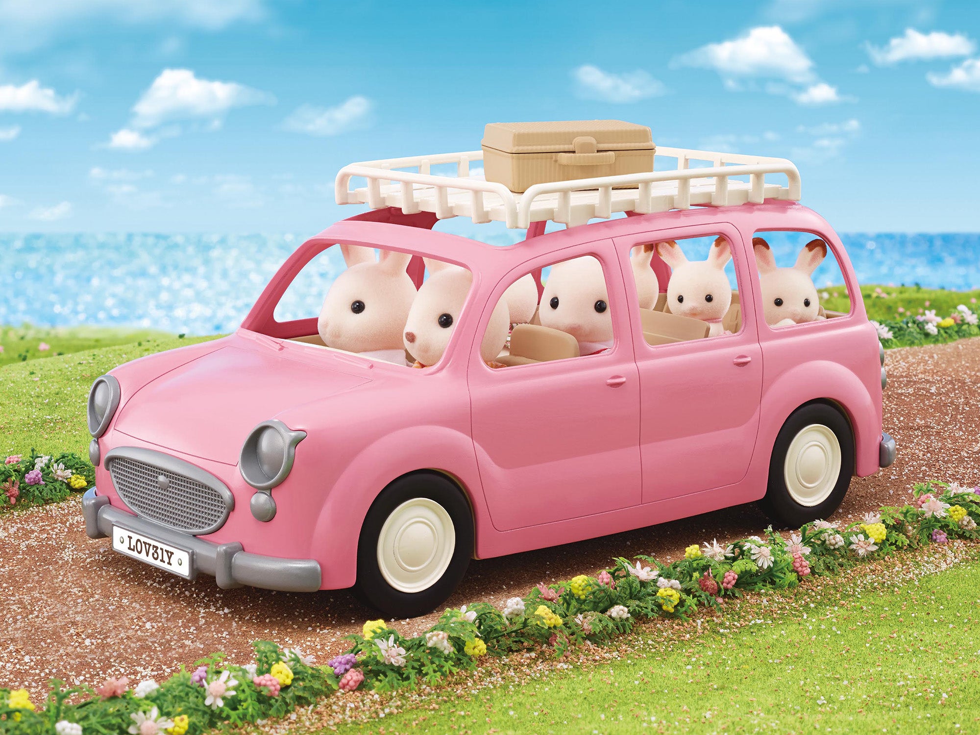 Sylvanian Families - Familiebil - rosa