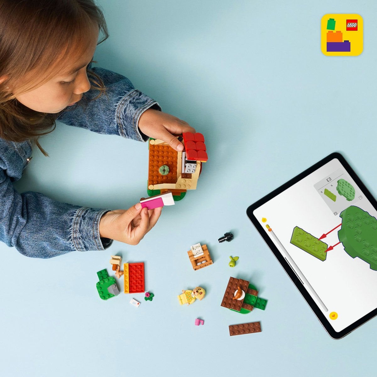 LEGO Animal Crossing 77058, Det koselige huset der Goldie bor