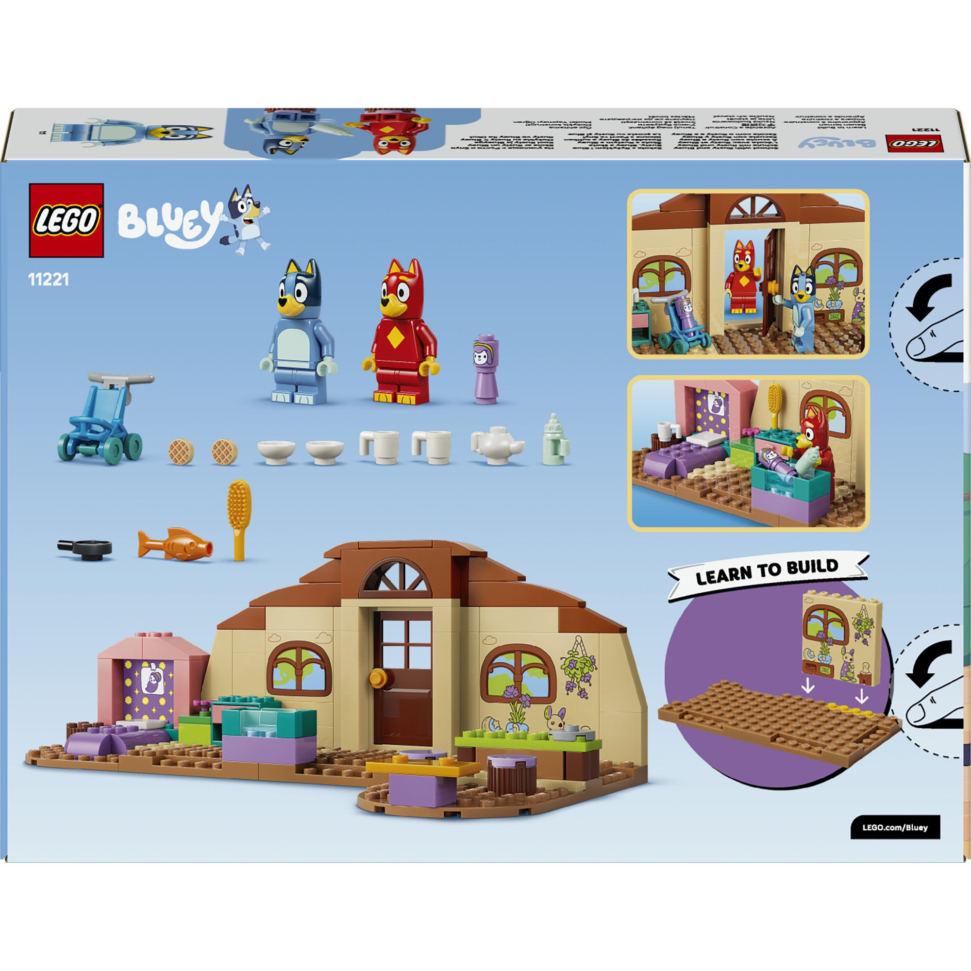 LEGO® Bluey Skolen til Rusty og Bluey. Byggeleke 11221