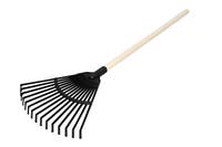 Plasto - Løvrake med treskaft asst farger