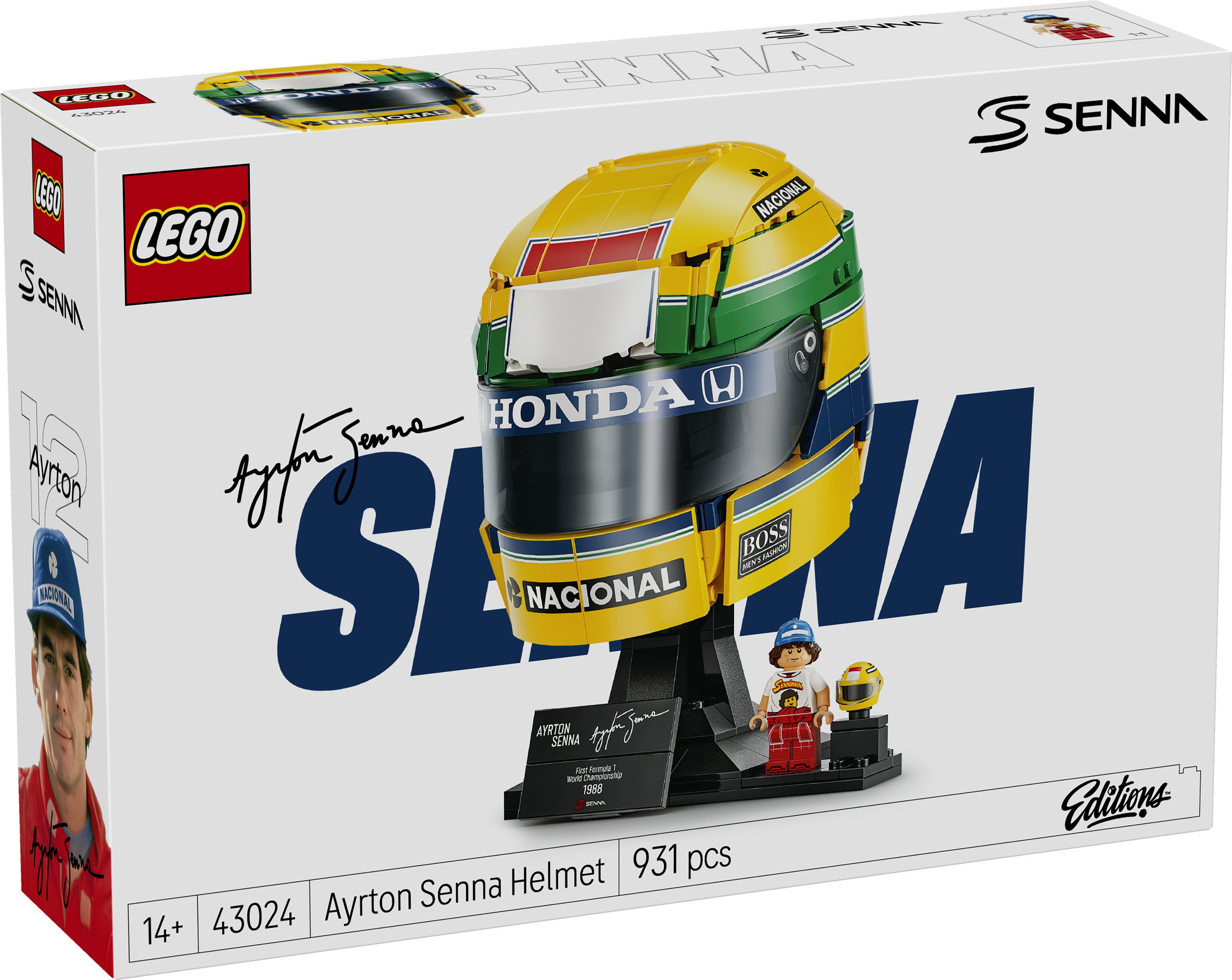LEGO® Editions Ayrton Sennas hjelm 43024
