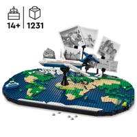 LEGO® Reiseminner. Byggesett med verdenskart 41838