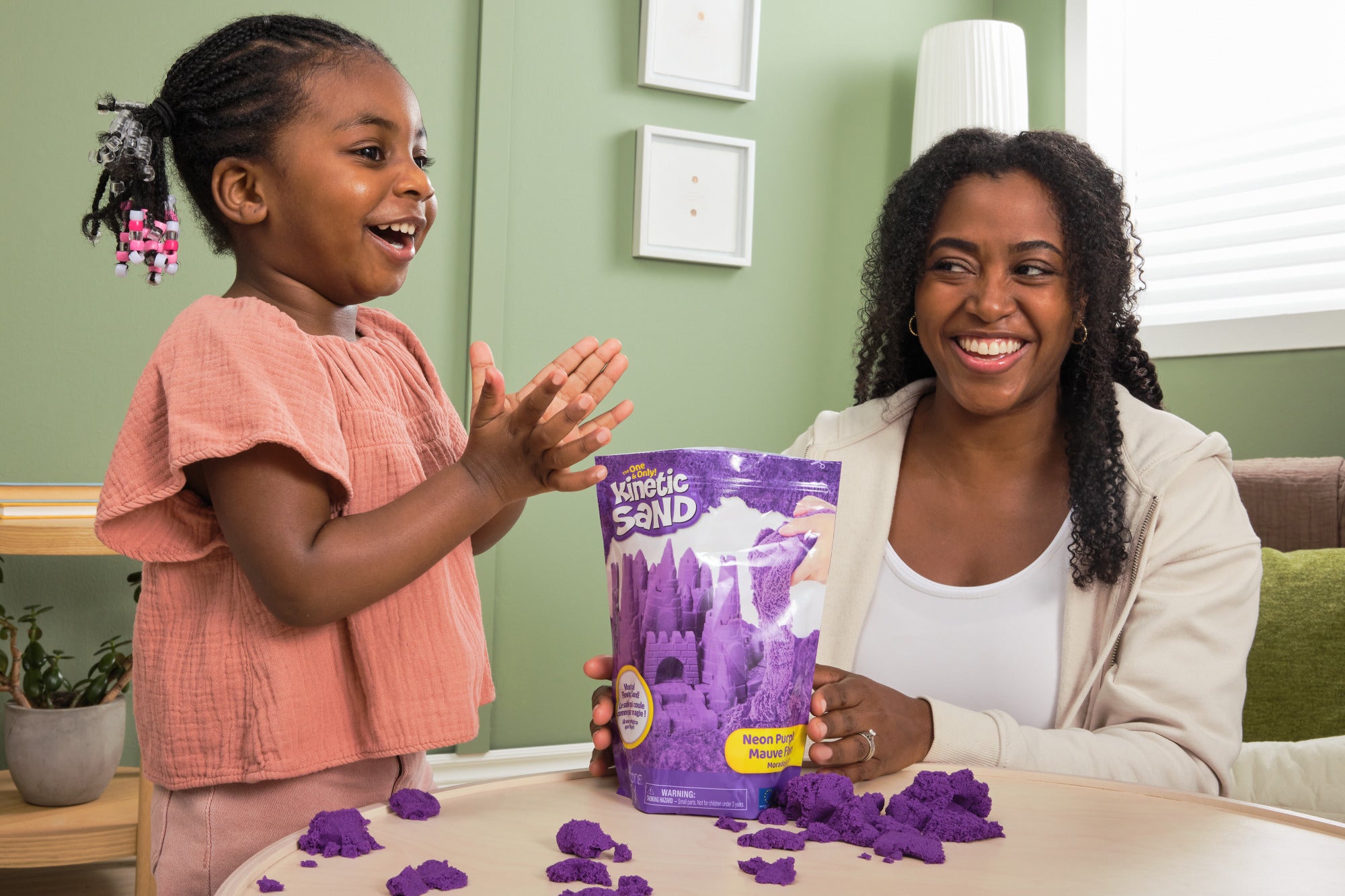 Kinetic Sand Fargepose Lilla