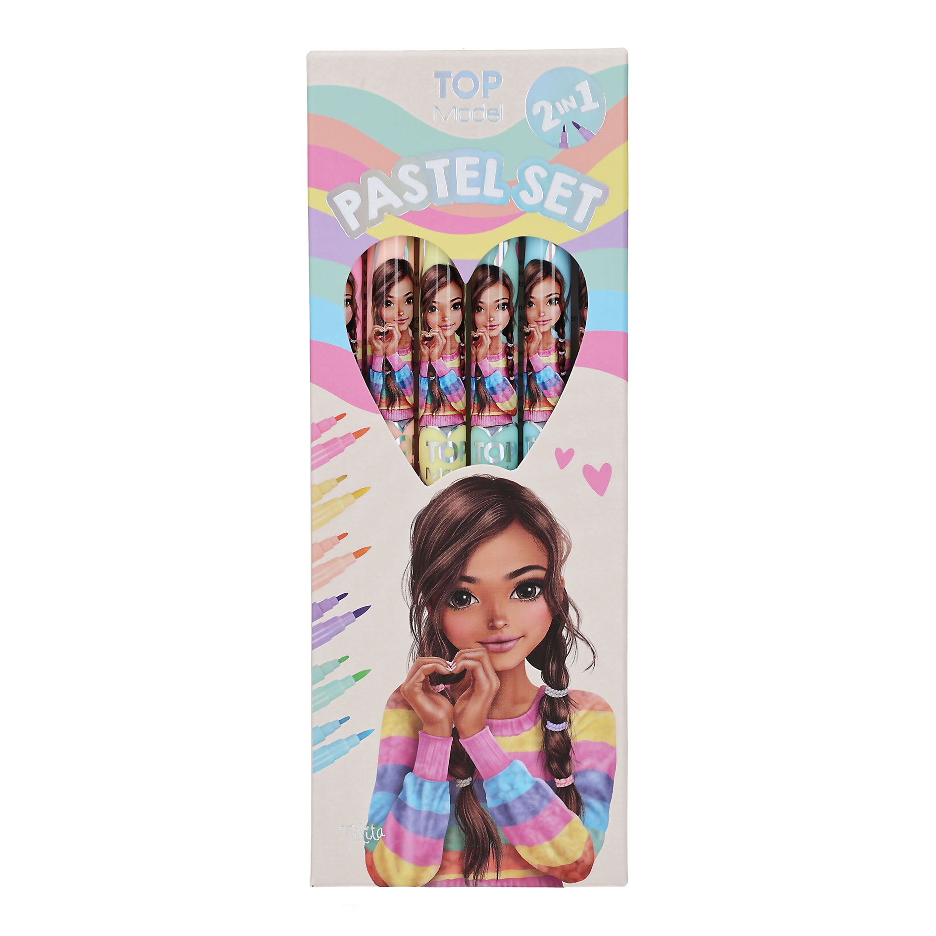 TOPModel Pastelltusjer 6-p
