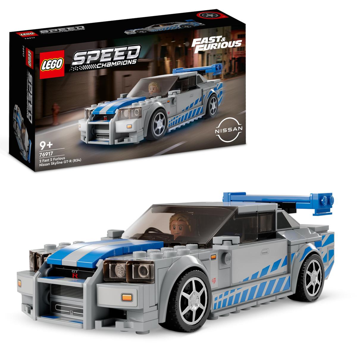 LEGO Speed Champions 76917, 2 Fast 2 Furious Nissan Skyline GT-R (R34)