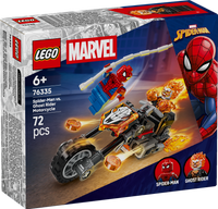 Spider-Man mot Ghost Rider på motorsykkel