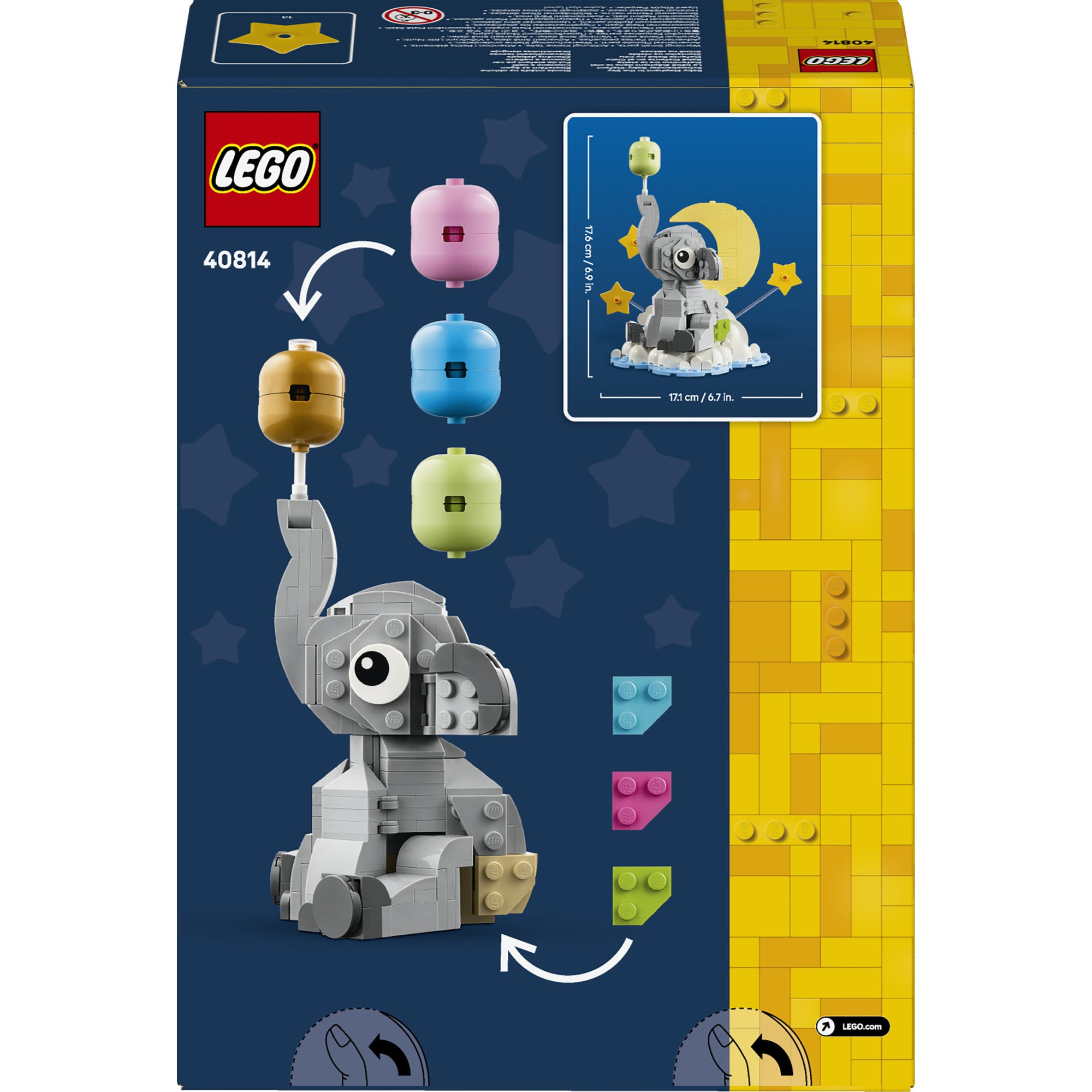 LEGO® Babyelefant på en sky. Utstillingsgave for nybakte foreldre 40814