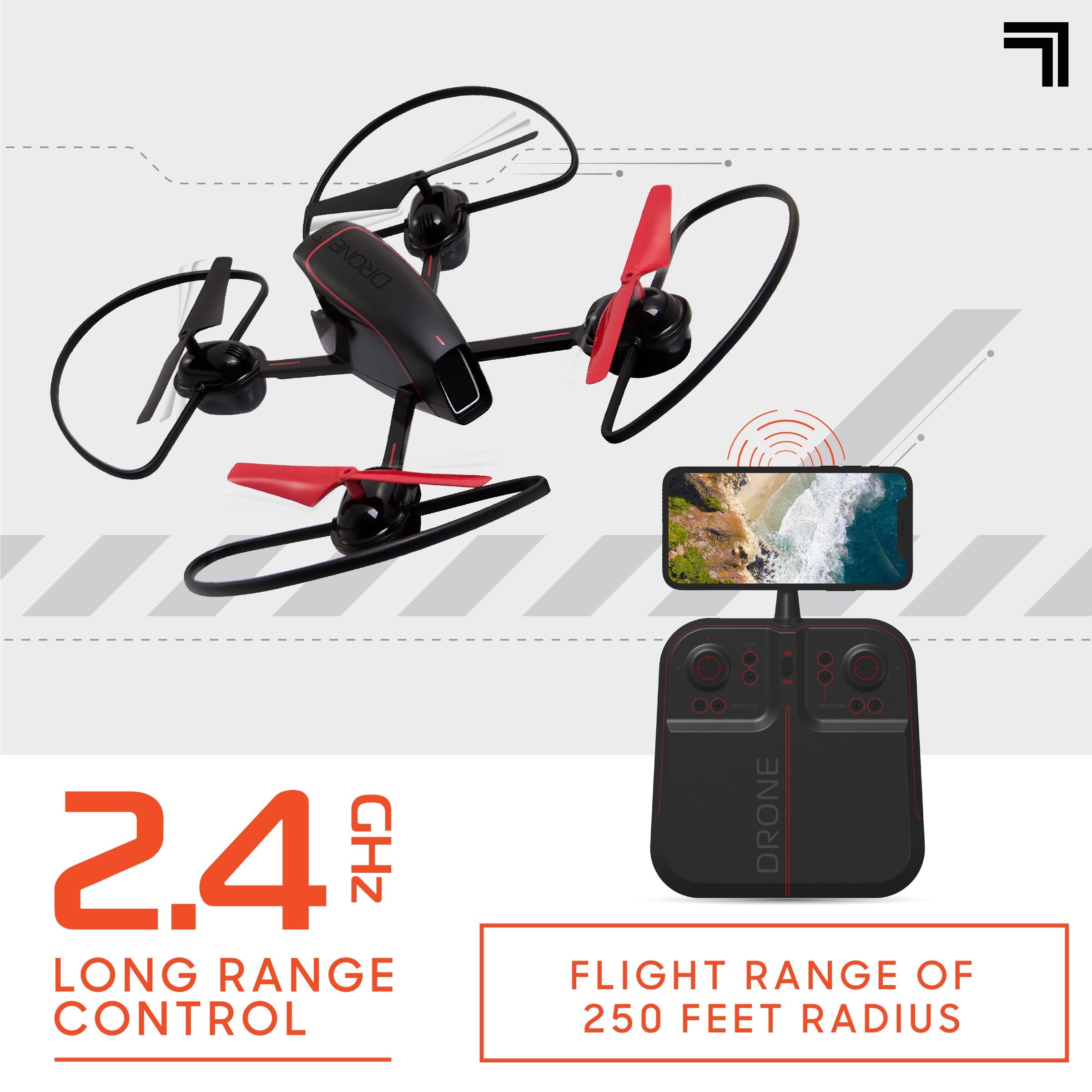 Sharper Image Mach 10, videodrone med kamera