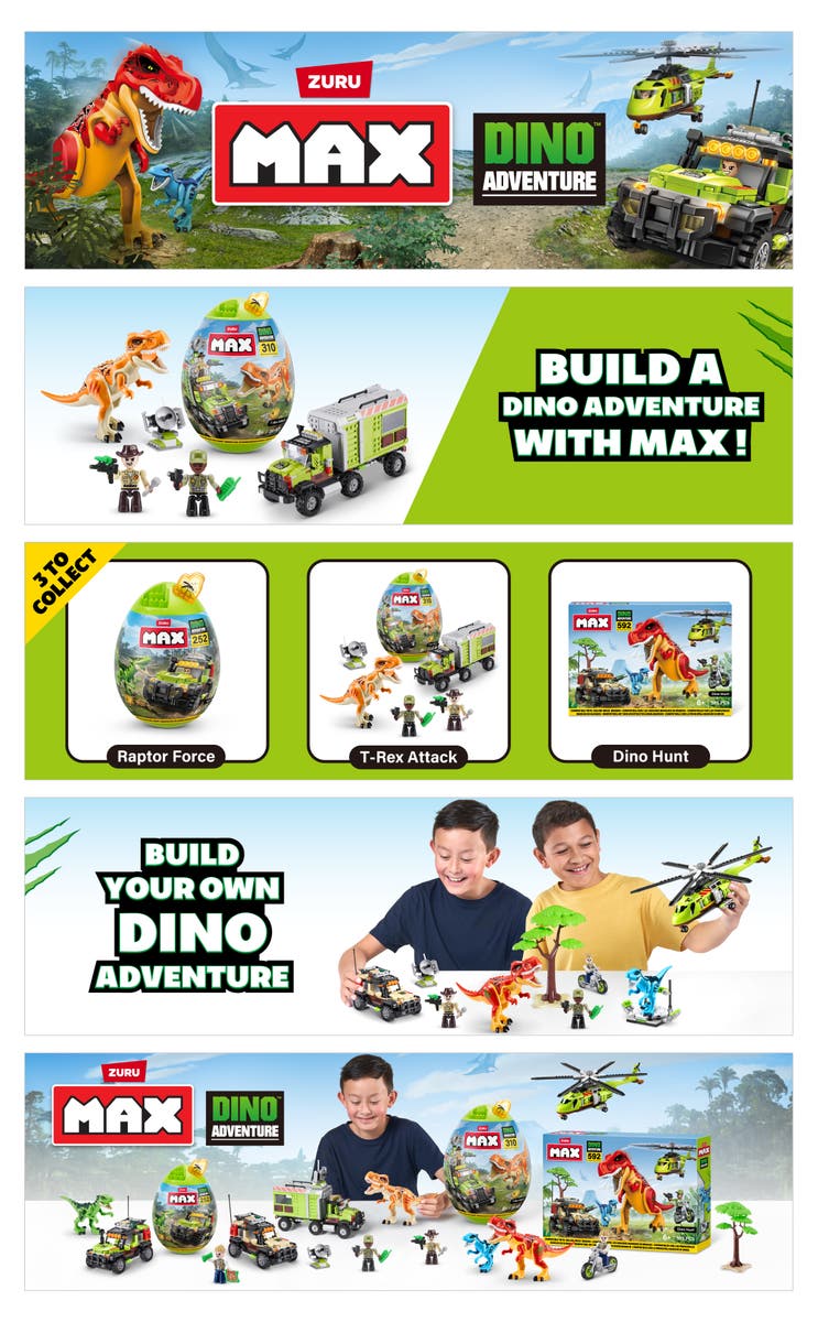 ZURU Max, Dino Adventure 310 deler