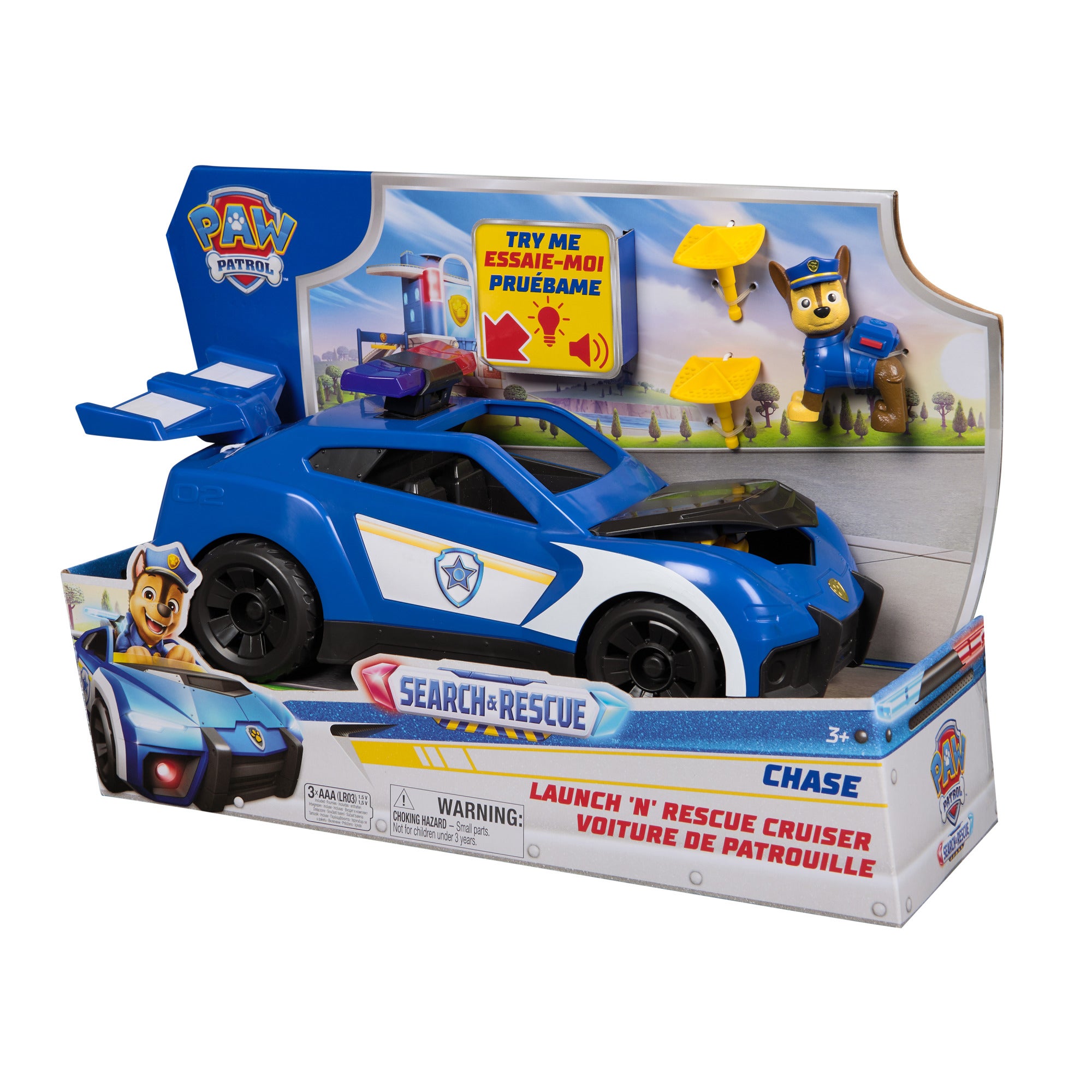 Paw Patrol Search & Rescue Launch N Rescue Cruiser med Chase