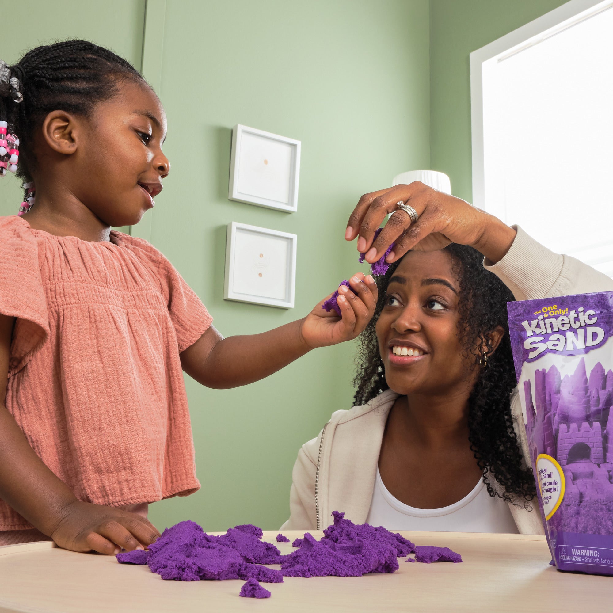 Kinetic Sand Fargepose Lilla