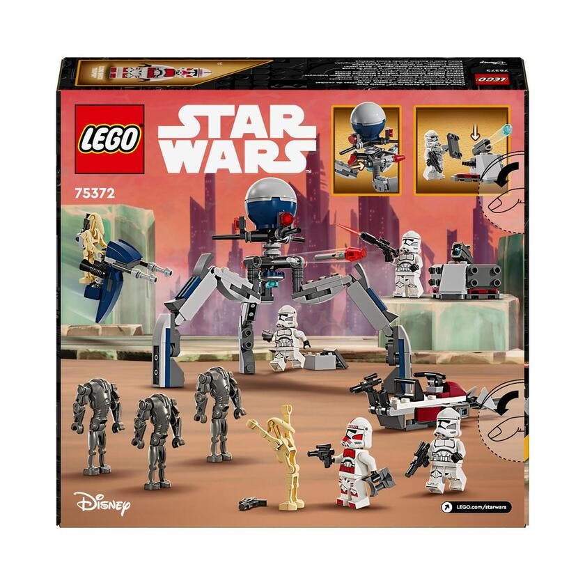 LEGO Star Wars 75372, Clone Trooper™ & Battle Droid™ Kamp-pakke