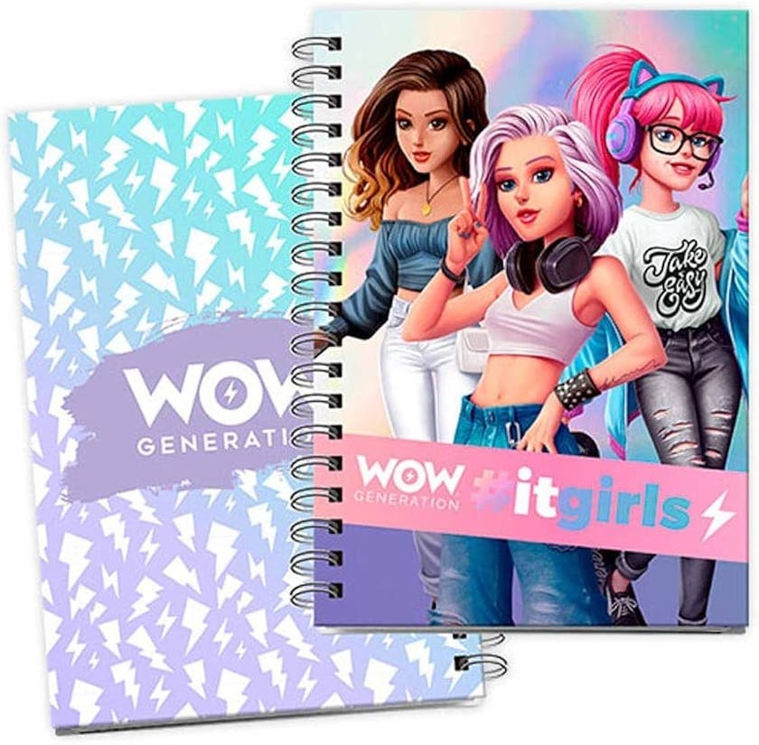 WOW Generation, A5 Innbundet Notatbok, 80 Ark