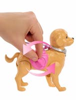 Barbie Walk & Potty Pup med dukke og gående valp