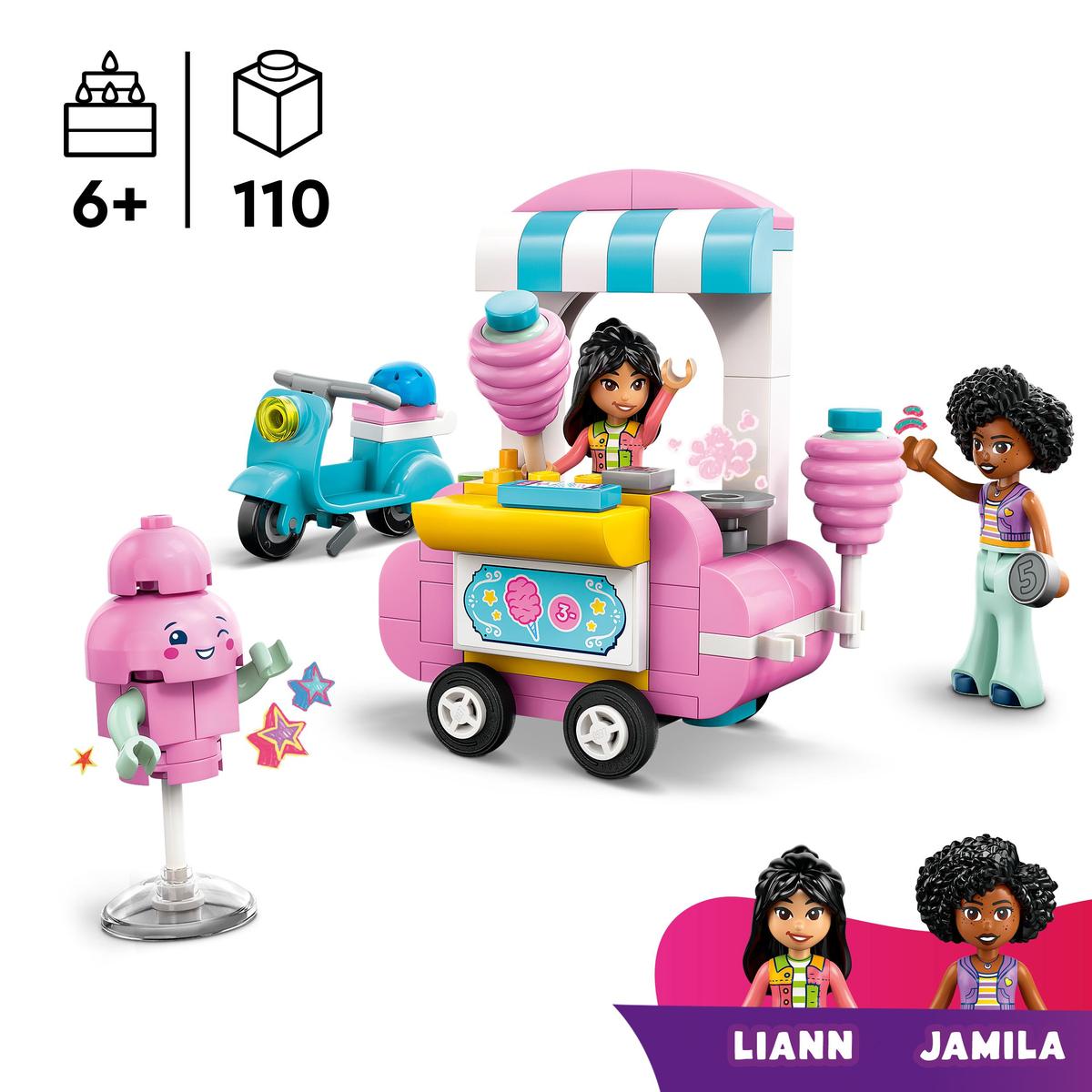 LEGO Friends 42643, Sukkerspinnjod og vespa