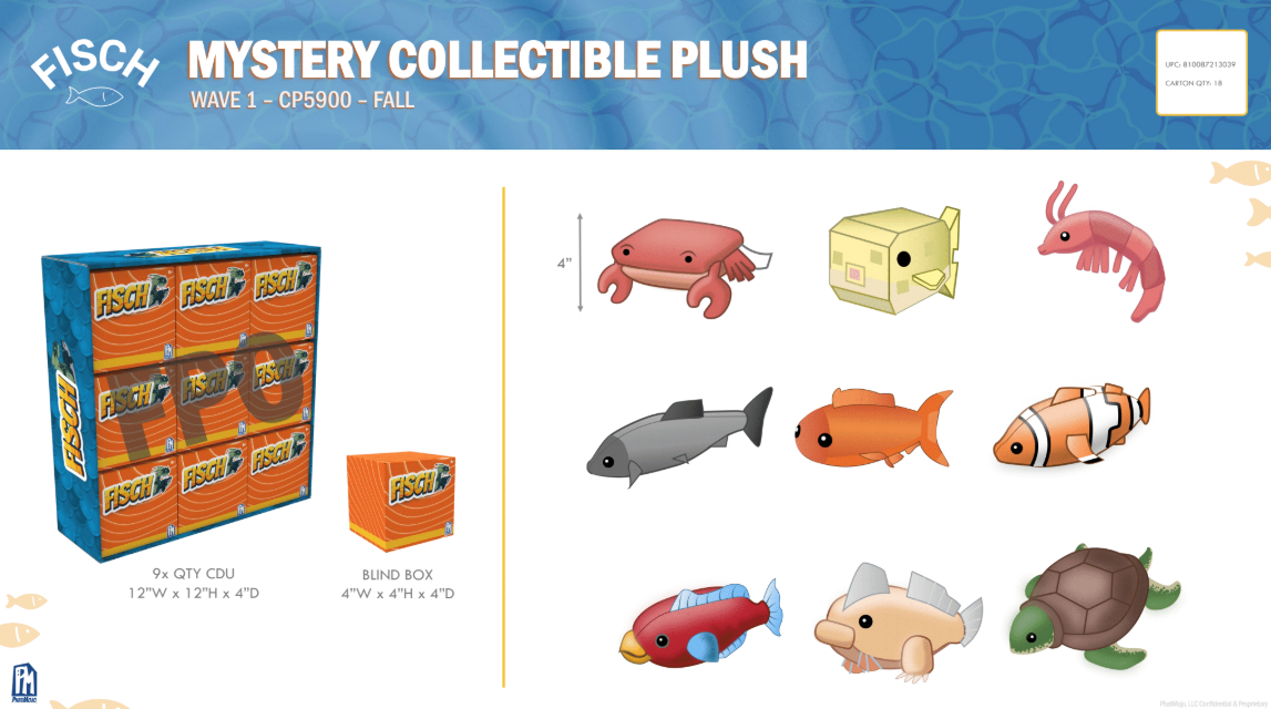 Fish Collectability FISCH - Collectible Plush Assortment - 4