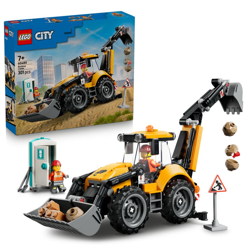 LEGO® City Gul traktorgraver. Byggeplassleke 60480
