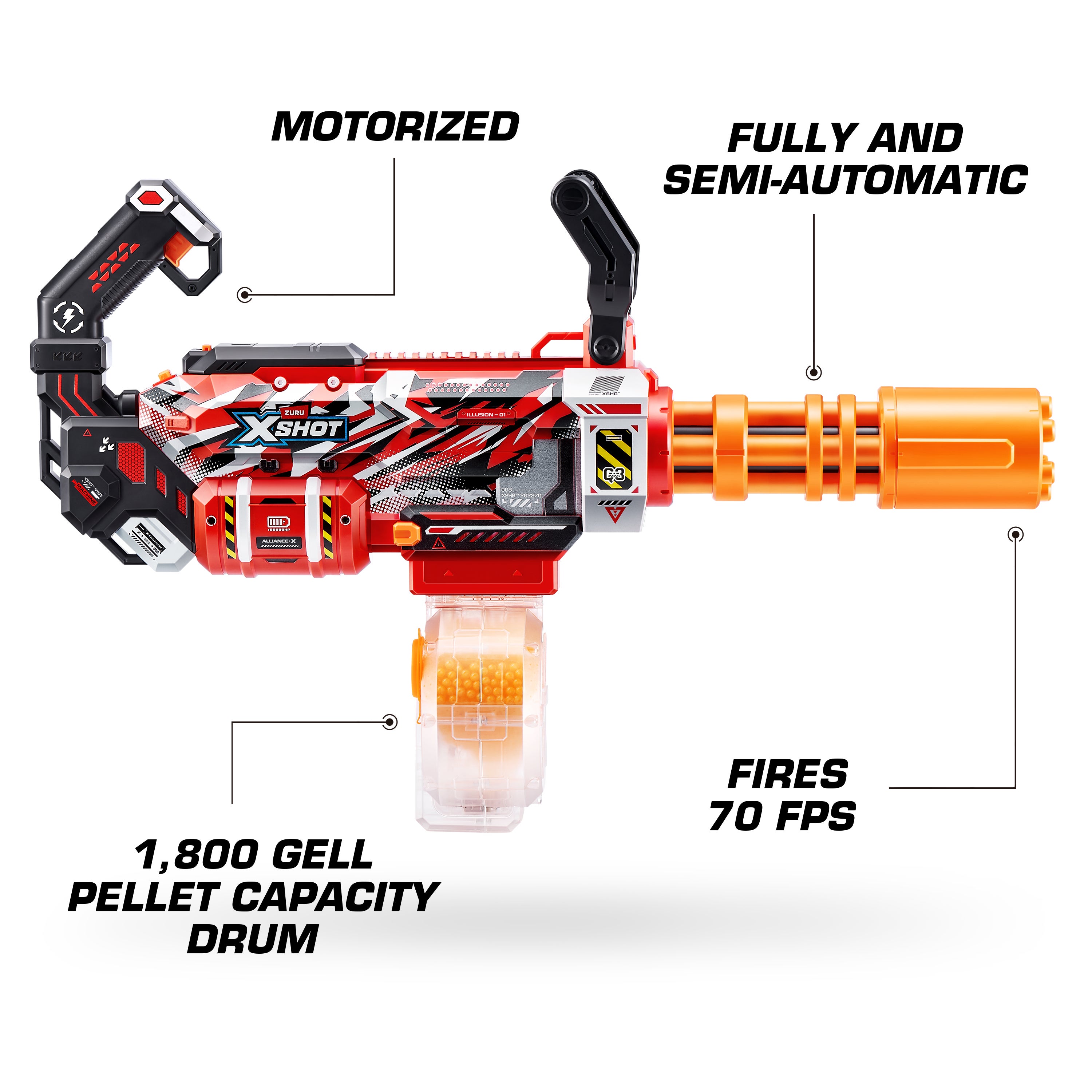XSHOT Hyper Gel Gatling-blaster