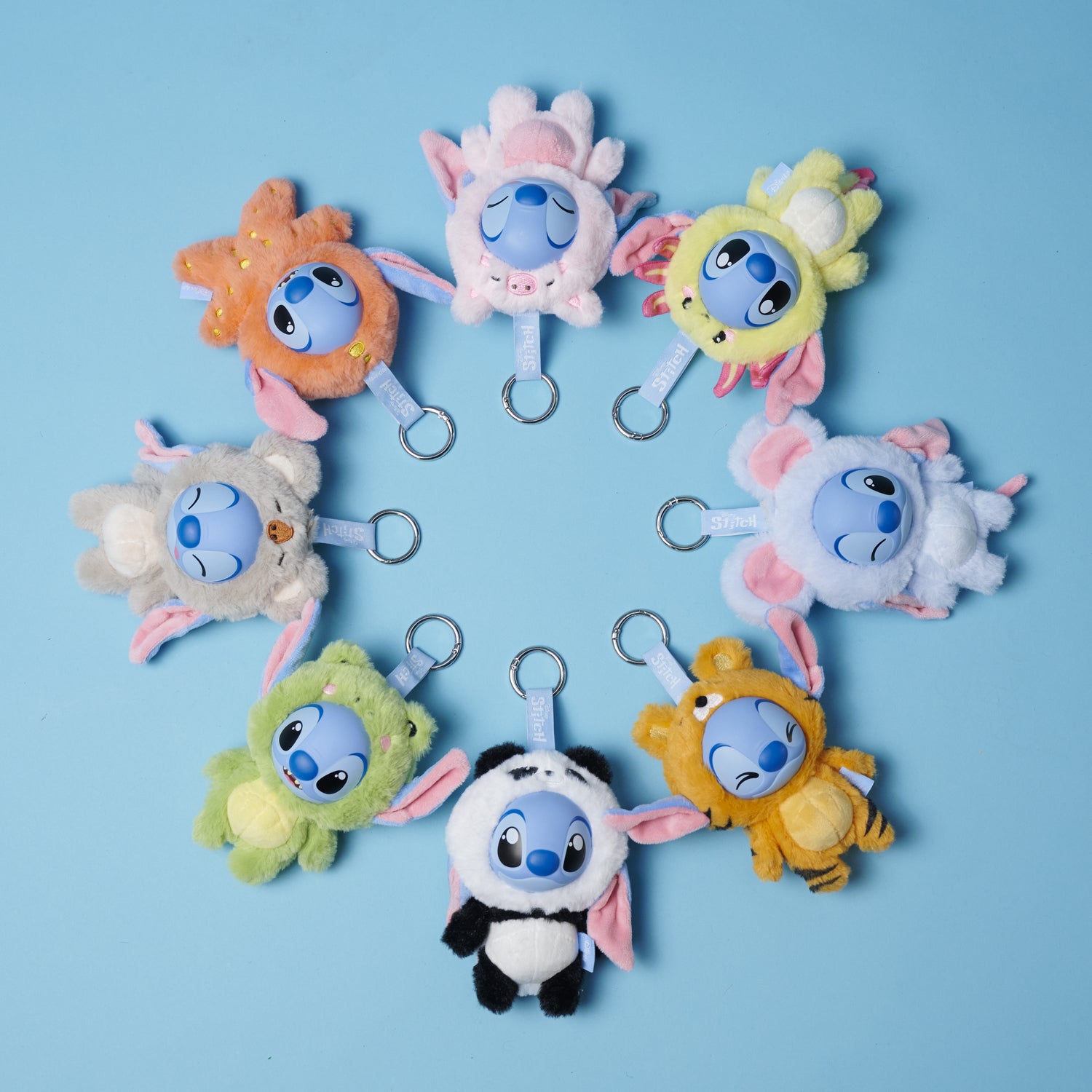 Disney YuYus Stitch Mystery Plush nøkkelring 12 cm