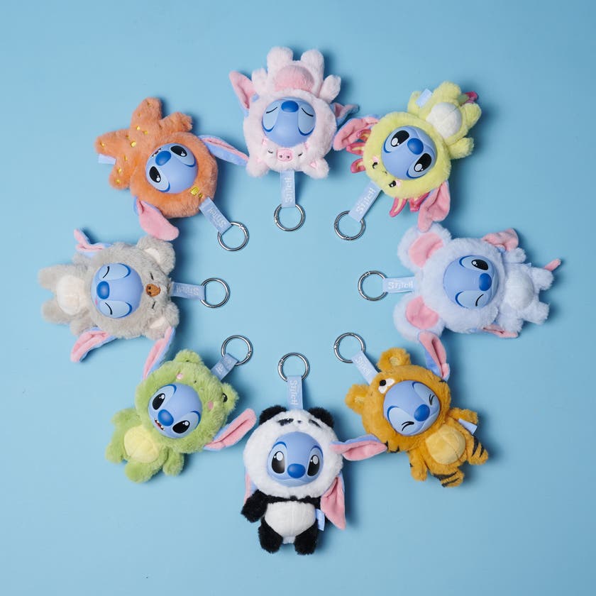 Disney YuYus Stitch Mystery Plush nøkkelring 12 cm