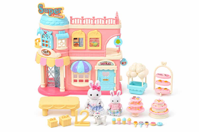 Forest Dreamland Supermarket-sett 18 deler